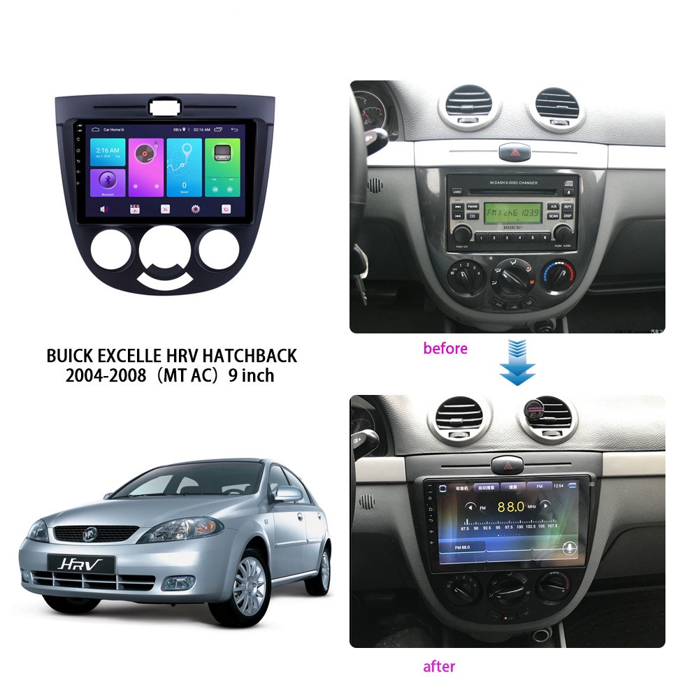 อะแดปเตอร์กรอบรถยนต์-สําหรับแผงวิทยุ-android-chevrolet-optra-buick-excelle-hrv-hatchback-2004-2008