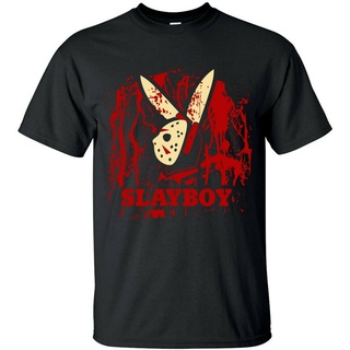 T-shirt  เสื้อยืดลําลอง แขนสั้น ระบายอากาศ พิมพ์ลาย Jason Voorhees Slay Boy Halloween Upervillain Evil The 13Th Friday ท