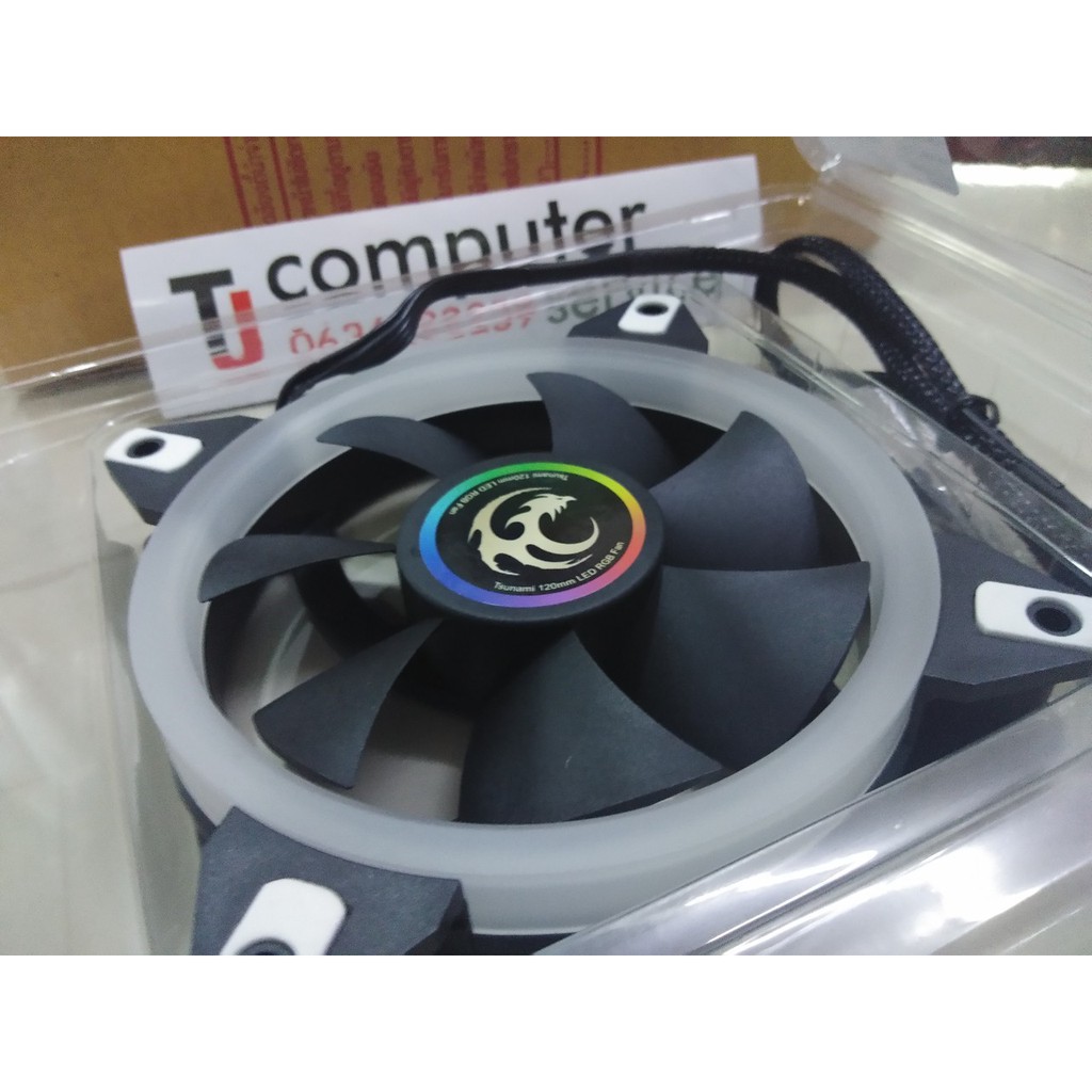 พัดลม RGB Tsunami Circle Series Mono-Rim RGB-120 RGB Fan X1 (No Hub/No ...