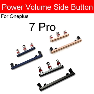 ปุ่มเปิด / ปิด 1 ชุดสําหรับ Oneplus 7 7T Pro Volume Keypad