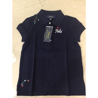 พร้อมส่ง 🔥Sale 1099🔥 เสื้อเด็กผู้หญิง BRAND Polo Ralph Lauren สีน้ำเงินงานปักโลโก้แบรนด์สวยหรูดูมีคลาสมาก  ว่าง 2ขนาด 5Y