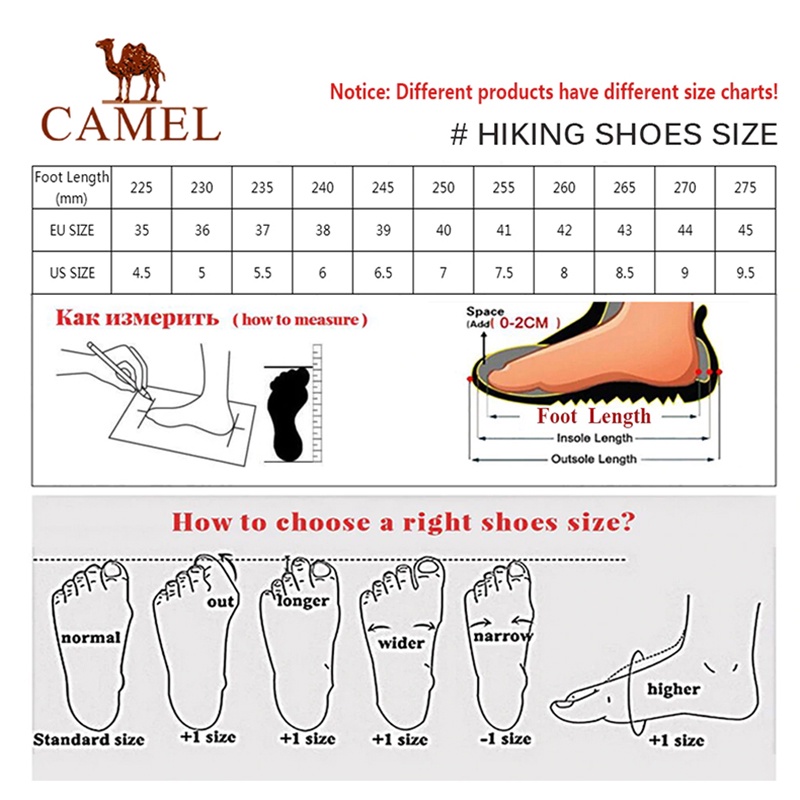 camel-รองเท้าวิ่ง-รองเท้าหนังลําลอง-กันน้ํา