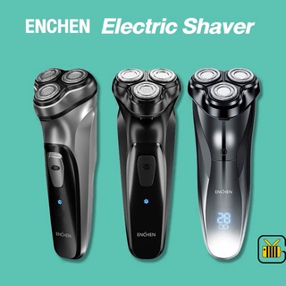 ราคาและรีวิวENCHEN ที่โกนหนวดไฟฟ้า Electric Shaver BlackStone 3D เครื่องโกนหนวดไฟฟ้า ใบมีดโกนสำหรับเปลื่ยน โกนหนวดไฟฟ้า โกนหนวด