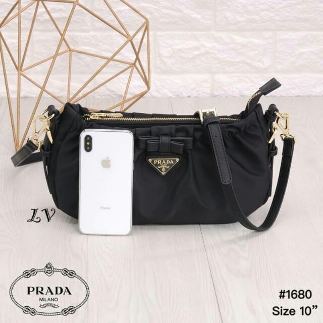 กระเป๋าแบรนด์เนม-prada-เกรด-พรีเมี่ยม-size-10-นิ้ว