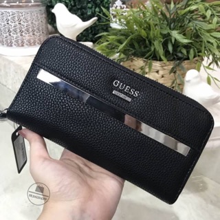 GUESS FACTORY WOMENS LONG WALLET สีดำ outlet
