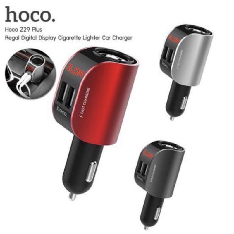 Hoco Z29 Plus ที่ชาร์จในรถยนต์ ที่ชาร์จเสียบที่จุดบุหรี่อย่างดี ชาร์จ ...