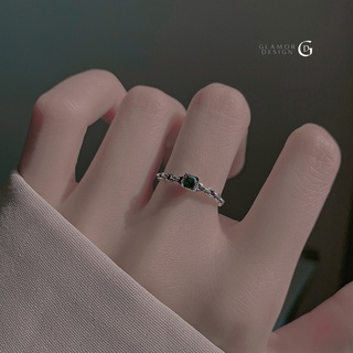 ภาพขนาดย่อของภาพหน้าปกสินค้าGLAMOR แหวนเงินแท้ VINTAGE CHAIN แหวนเพชรสีเขียวนำโชค แหวนมงคล แหวนผู้หญิง แหวนพลอย แหวนไพลิน แหวนปรับขนาดได้ แหวนหิน จากร้าน glamor_design บน Shopee