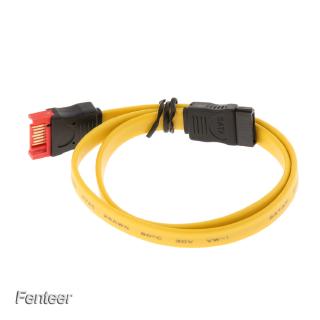 [FENTEER] SATA III Cable, SATA III 7 Pin Male to 7 Pin Female Extension Cable, Yellow