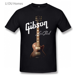 เสื้อยืดผู้ เสื้อยืดแขนสั้น ผ้าฝ้าย พิมพ์ลายกราฟฟิค Gibson GUITARS คุณภาพสูง เหมาะกับของขวัญ แฟชั่นฤดูร้อน สําหรับผู้ชาย