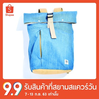 erawon Shop 3490WA กระเป๋าเป้ ผ้ายีนส์ BACKPACK สี Wash