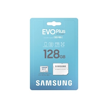 ภาพหน้าปกสินค้าMICRO SD CARD SAMSUNG 128GB U3 CLASS 10 4K (รุ่นใหม่) พร้อมอแดปเตอร์ ไมโครเอสดีการ์ด ซัมซุง 128GB EVO PLUS รับประกัน10ปี