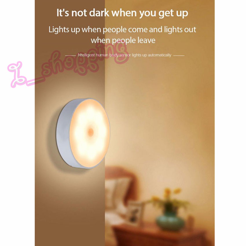 ภาพหน้าปกสินค้าไฟเหลือง Motion Sensor Lights 8 LED โคมไฟปิดเปิดเอง จากร้าน i_shipping บน Shopee