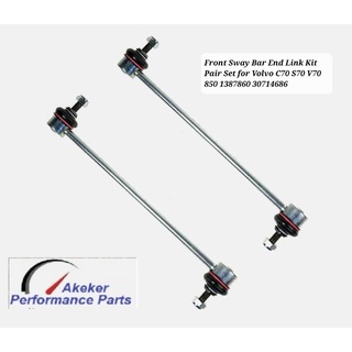 2X Front Sway Bar End Link Kit Pair Set for Volvo C70 S70 V70 850 1387860 30714686