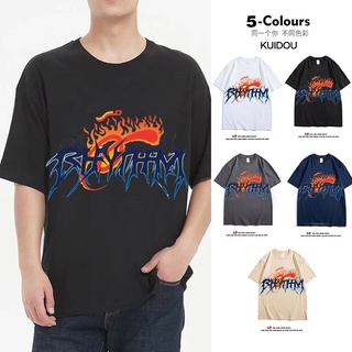 T-shirt  เสื้อยืดแขนสั้น แขนห้าส่วน ทรงหลวม เข้ากับทุกการแต่งกาย สไตล์ฮิปฮอป สตรีท อินเทรนด์ใหม่ เหมาะกับฤดูร้อน สําหรับ