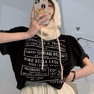 100% cotton 2022 new letter short-sleeved T-shirt womens loose and thin bottoming shirt half-sleeved top trendy