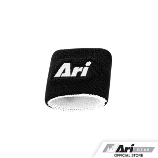 ARI WRISTBAND - BLACK/WHITE ผ้ารัดข้อมือซับเหงื่อ อาริ ริสแบนด์ สีดำขาว