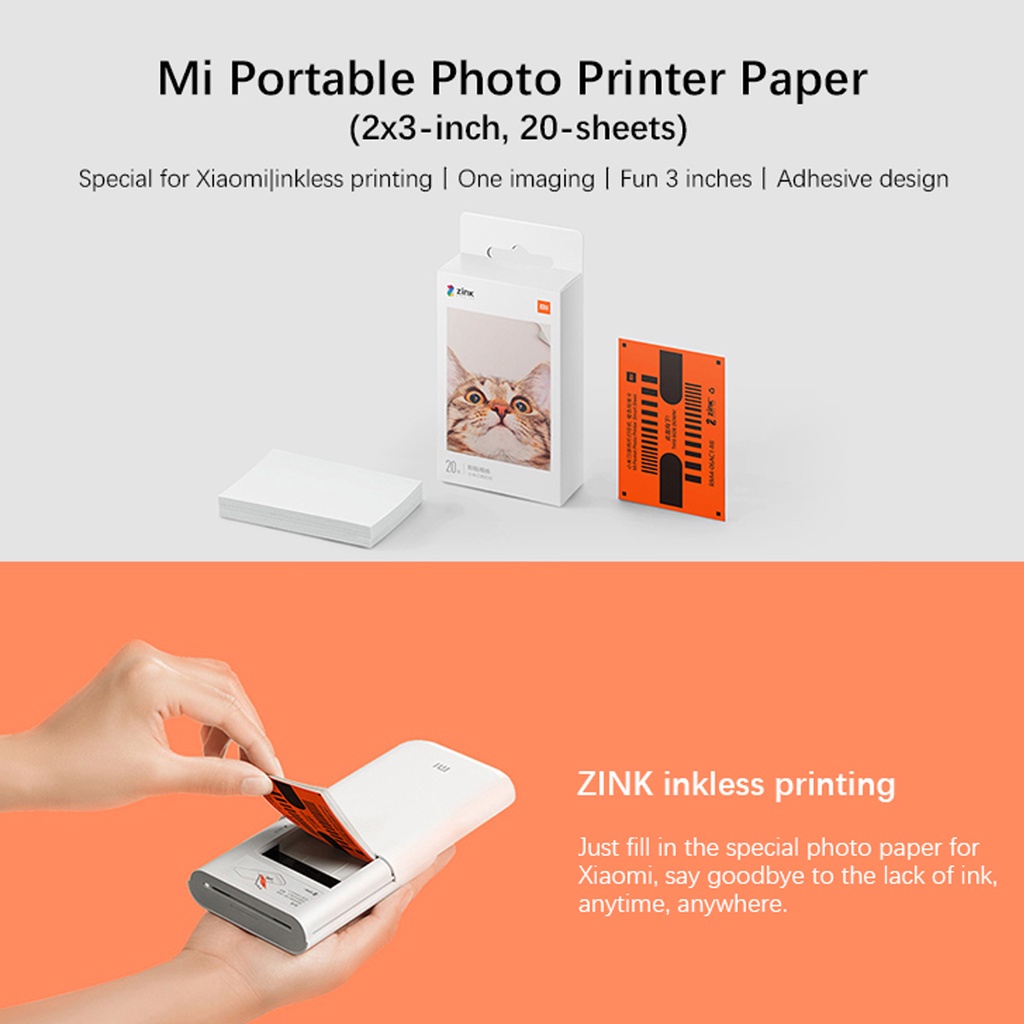 กระดาษโฟโต้-กระดาษปริ้นรูป-สำหรับ-mi-portable-photo-printer