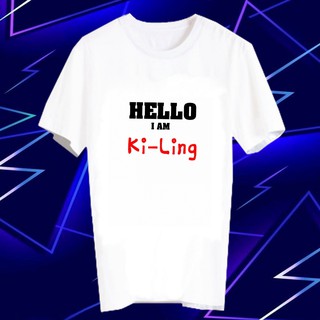 เสื้อยืดสีขาว สั่งทำ Fanmade แฟนเมด คำพูด FCB17-54 แฟนคลับ Weki Meki (วีกิมีกิ) คือ Ki-Ling