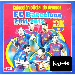 สินค้า Panini sticker FC Barcelona 2011-12 No.1-40