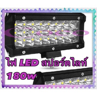 ไฟสปอร์ตไลท์ LED 180W (138-2) แสงขาว และเหลือง เลือกได้ 12V-24V