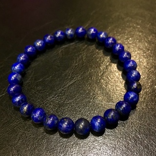 กำไลข้อมือ ลาพิสลาซูลี Lapis Lazuli ขนาด 6 mm *หินแท้ ธรรมชาติ*