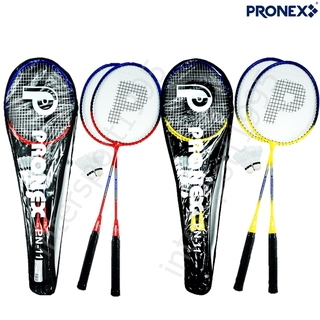 ((พร้อมส่ง))ไม้แบด ไม้แบดมินตัน PRONEX รุ่น PN-11 2ไม้ + ลูก + กระเป๋าสะพาย