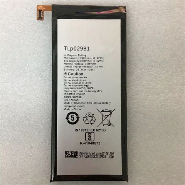 tlp029b1-2960mah-สำหรับ-alcatel-ot-5095-5095b-5095i-ot-5095k-l-y-touch-pop-4s-li-ion-built-in-แบตเตอรี่โทรศัพท์มือถือ