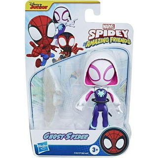 ฟิกเกอร์ Marvel Spidey and His Amazing Friends Marvel Ghost-Spider Hero สเกล 4 นิ้ว อุปกรณ์เสริม 1 ชิ้น F1937