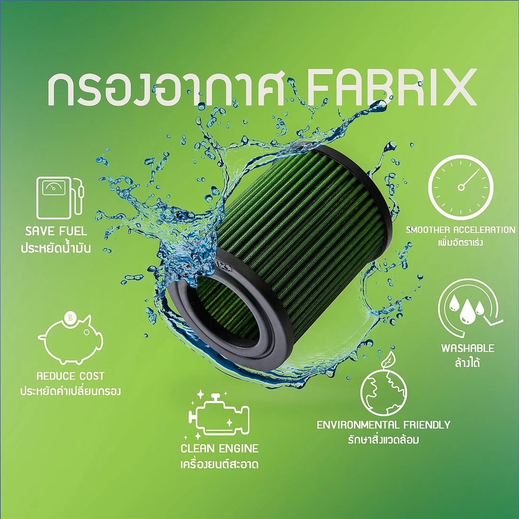 fabrix-กรองอากาศรถยนต์-kia-rio-shuma-fhs-0078