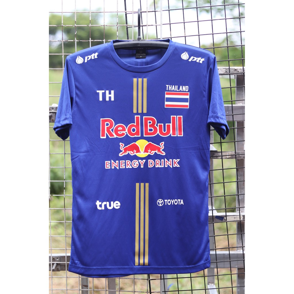 ใหม่ล่าสุด-เสื้อกีฬา199-เสื้อคอกลมสามแถบ-red-bull-199-ของแท้-100-ระวังสินค้าลอกเลียนแบบ