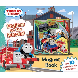 หนังสือนิทานภาษาอังกฤษ Thomas &amp; Friends: Engines to the Rescue! Magnet Book - Board book