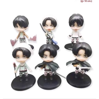 โมเดล Attack On Titan ผ่าพิภพไททัน ฟิกเกอร์ตัวเล็กชุดรบ เอเลน รีไวล์ ความสูง 10 cm ukjj