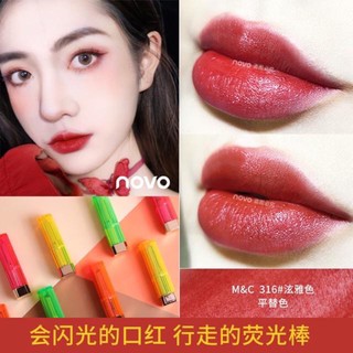 novo candy fluorescent velvet lipstick ลิปสติก เนื้อกำมะหยี่ 5308(ตัวใหม่ /ของแท้)