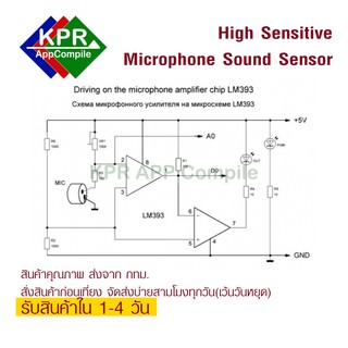 ภาพขนาดย่อของภาพหน้าปกสินค้าKY-037 Sound Sensor High Sensitive Microphone Detection Module เซ็นเซอร์เสียง For Arduino NodeMCU Wemos By KPRAppCom จากร้าน kprappcompile บน Shopee ภาพที่ 3