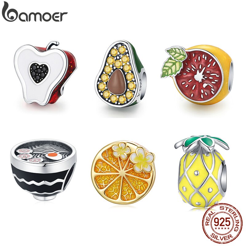 bamoer-sterling-silver-925-summer-fruit-charm-apple-avocado-orange-arapefruit-noodles-bead-for-bracelet-diy-jewelry-making-fashion-accessories