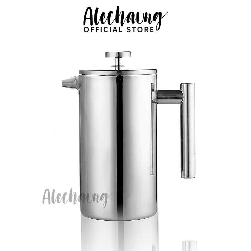 alechaung-ที่ชงกาแฟสด-french-press-เหยือกชงชา-กาแฟ-สแตนเลส-กาต้มกาแฟ-ที่ชงกาแฟ-เหยือกชงกาแฟ-ขนาด-1000ml-เหยือกชงกาแฟสด