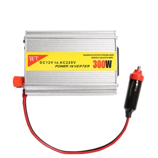 ตัวแปลงไฟรถเป็นไฟบ้าน POWER Inverter 300w. DC TO AC 300W DC 12V to AC 220V with Connection Kit