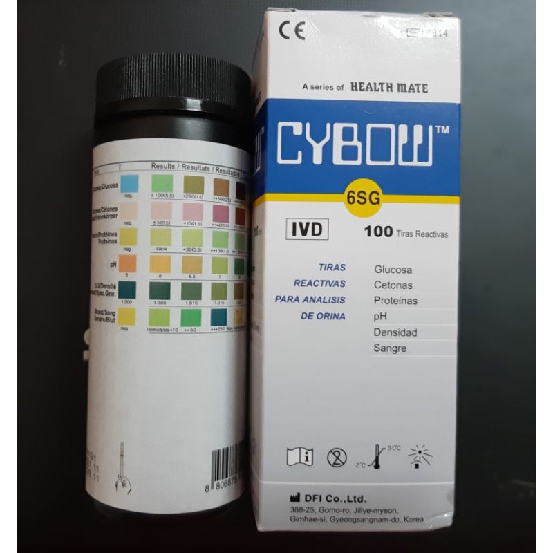 *CYBOW 6SG* URINE STRIP 6PARAMTER 100 TESTS | Shopee Thailand