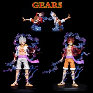 โมเดลฟิกเกอร์ PVC รูปปั้นอนิเมะ One Piece Sun God Nika Gear 5 Luffy ขนาด 21 ซม. ของขวัญ ของเล่นสะสม สําหรับเด็ก