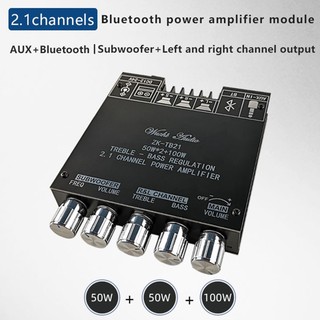 สินค้า ZK-TB21 TPA3116D2 Bluetooth 5.0 Subwoofer Amplifier Board 50WX2+100W 2.1 Channel Power Audio Stereo Amplifier Board
