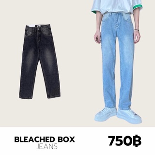 ภาพหน้าปกสินค้าTHEBOY-BLEACHED BOX JEANS กางเกงยีนส์ทรงกระบอก ที่เกี่ยวข้อง