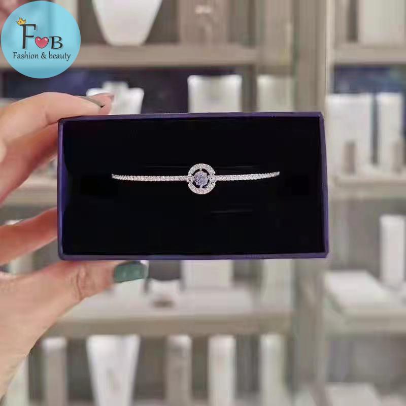 swarovski-s925-silver-rose-gold-beating-heart-สร้อยข้อมือเพชร-platinum-รอบสร้อยข้อมือสมาร์ทของขวัญวันวาเลนไทน์วันเกิดของ