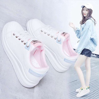 La mode รองเท้าผ้าใบ รองเท้าผ้าใบผู้หญิง ระบายอากาศ สไตล์เกาหลี กันลื่น และ ทนต่อการสึกหรอ 30Z22071801