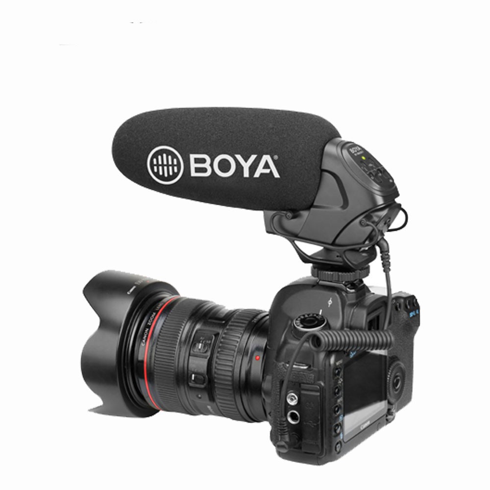 boya-by-bm3031-shotgun-supercardioid-microphone-ไมค์ติดหัวกล้อง-ไมโครโฟนสำหรับติดหัวกล้อง