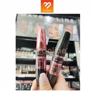 สินค้า ส่ง!! มาสคาร่า Maybelline Volume Express Hypercurl Mascara เมย์เบลลีน ฝาชมพู ฝาดำ กันน้ำ ล้างออกง่าย หนา งอล