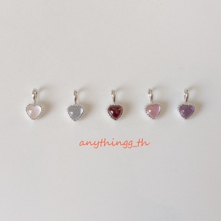 anythingg_th| New!!! จี้หัวใจตัวเรือนเงินแท้925 น่ารักมากกสีพาสเทล🎀💗