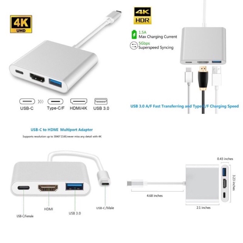 hoco-hb14-easy-use-type-c-adapter-type-c-to-usb3-0-hdmi-pd