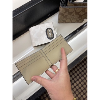 กระเป๋าสตางค์ COACH C4412 SLIM BILLFOLD WALLET IN COLORBLOCK SIGNATURE CANVAS WITH STRIPED