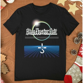 เสื้อยืด ผ้าฝ้าย พิมพ์ลาย Blue Oyster Cult สีดํา สไตล์วินเทจ เหมาะกับของขวัญวันเกิด สําหรับผู้ชาย