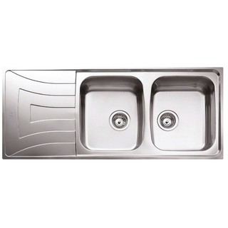 Embedded sink SINK BUILD 2B1D TEKA UNIVERSO LHD SS Sink device Kitchen equipment อ่างล้างจานฝัง ซิงค์ฝัง 2หลุม 1ที่พักขว